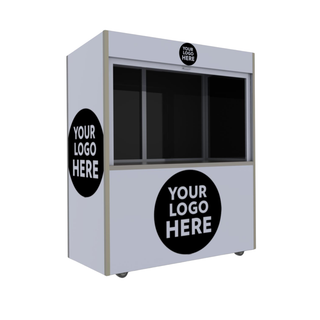 Enclosed POS Cart